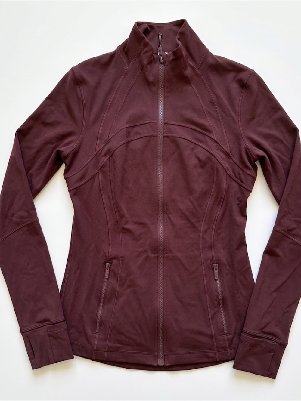 Lululemon define jacket size 8 goodnight plum full length